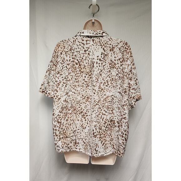 Star Above Brown Leopard Print Sleepwear Set Size XXL - Picture 2 of 11